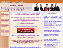Tablet Screenshot of biztositasnyiregyhaza.hu